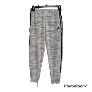 Adidas Joggers grey with black Adidas stripes youth medium 10/12